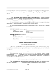 Form H950 Judgment Entry of Divorce (No Children, No Separation Agreement, With Spousal Support) - Cuyahoga County, Ohio, Page 7