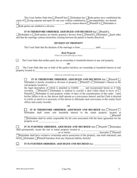 Form H946 Judgment Entry of Divorce (With Children, No Separation Agreement) - Cuyahoga County, Ohio, Page 2