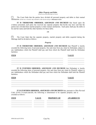 Form H946 Judgment Entry of Divorce (With Children, No Separation Agreement) - Cuyahoga County, Ohio, Page 3