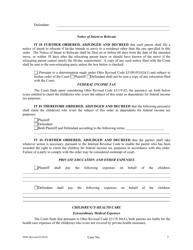 Form H946 Judgment Entry of Divorce (With Children, No Separation Agreement) - Cuyahoga County, Ohio, Page 7