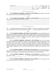 Form H160 Judgment Entry of Dissolution (No Children, No Spousal Support) - Cuyahoga County, Ohio, Page 3