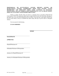 Form H817 Agreed Judgment Entry Temporary Spousal Support - Cuyahoga County, Ohio, Page 5