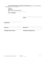 Form H132 Judgment Entry of Legal Separation (No Children, With Separation Agreement) - Cuyahoga County, Ohio, Page 9