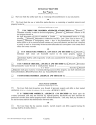 Form H131 Judgment Entry of Legal Separation (No Children, No Separation Agreement) - Cuyahoga County, Ohio, Page 2