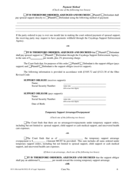Form H131 Judgment Entry of Legal Separation (No Children, No Separation Agreement) - Cuyahoga County, Ohio, Page 6