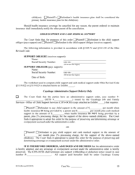 Form H134 Judgment Entry of Legal Separation (With Children, No Separation Agreement) - Cuyahoga County, Ohio, Page 10