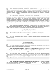 Form H134 Judgment Entry of Legal Separation (With Children, No Separation Agreement) - Cuyahoga County, Ohio, Page 5