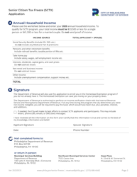 Coop Application Form - Senior Citizen Tax Freeze Program - City of Philadelphia, Pennsylvania, Page 2