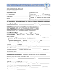 Document preview: Form B.1 Plan Compliance Affidavit - City of Miami, Florida