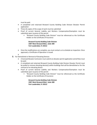 Elevator Permit Application - Broward County, Florida, Page 2