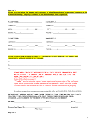 Exhibit C Lodging Registration Form - Cuyahoga County, Ohio, Page 2
