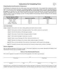 Form DTE26 Application for Valuation Deduction for Destroyed or Damaged Real Property - Ohio, Page 2