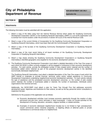Original Application for Business Income and Receipts Tax Credit for Contribution to a Community Development Corporation or Nonprofit Intermediary - City of Philadelphia, Pennsylvania, Page 2