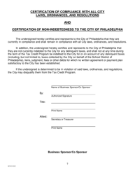 Original Application for Business Income and Receipts Tax Credit for Contribution to a Community Development Corporation or Nonprofit Intermediary - City of Philadelphia, Pennsylvania, Page 7