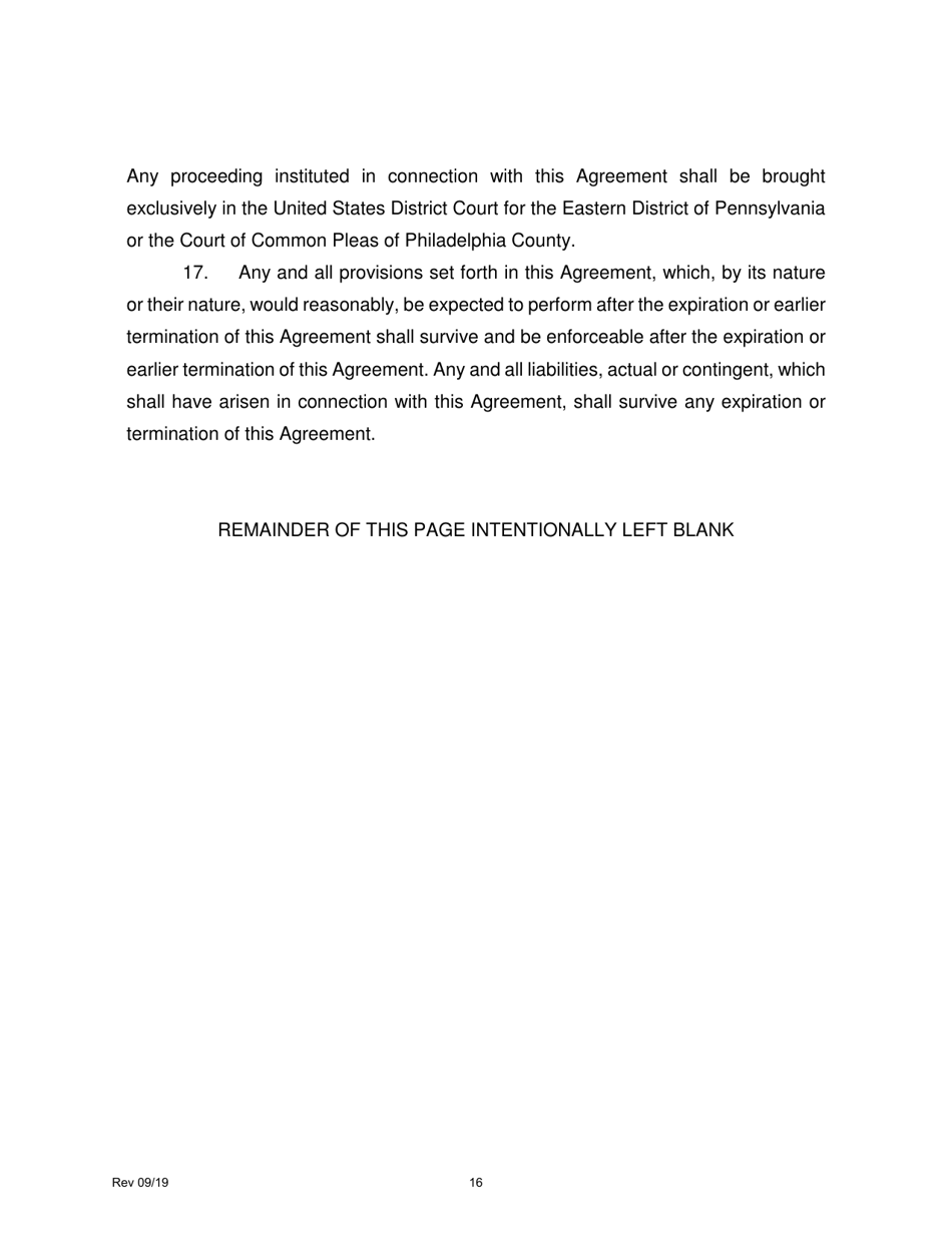 Job Creation Tax Credit Application - City of Philadelphia, Pennsylvania, Page 16