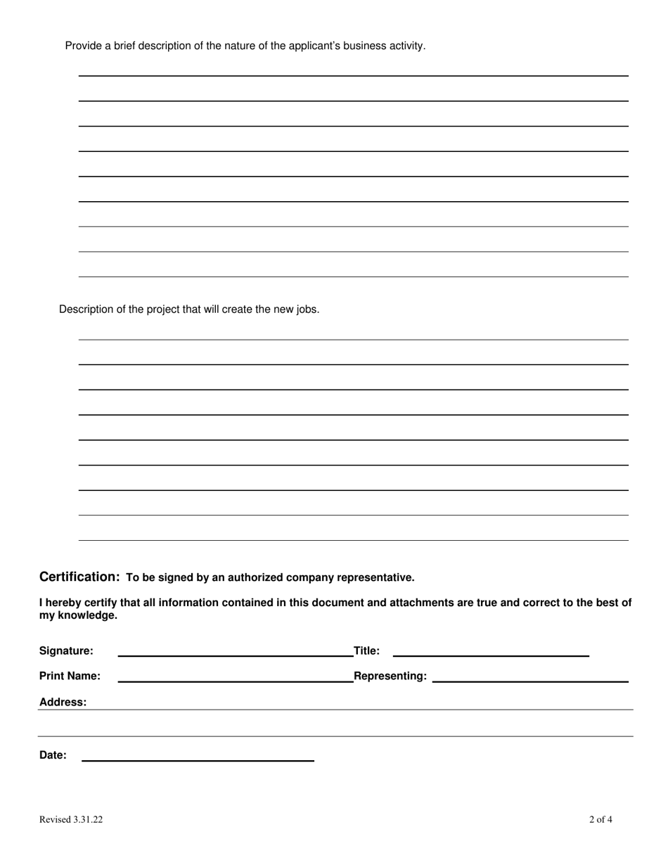 Employer Application to Participate in the Philadelphia Re-entry Employment Program - City of Philadelphia, Pennsylvania, Page 2