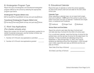 Cbeds School Information Form (Sif) - California, Page 3