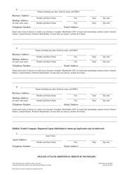 Credit Access Business Application for Certificate of Registration - City of Houston, Texas, Page 2