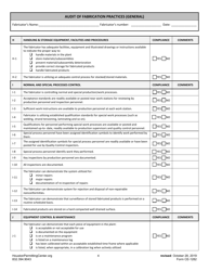 Form C (CE-1282) Audit of Fabrication Practices (General) - City of Houston, Texas, Page 4