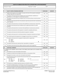 Form G (CE-1287) Audit of Fabrication Practices (Concreting &amp; Pretensioning) - City of Houston, Texas, Page 5