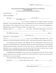 Form CE-1045-S Solicitud Para La Ocupacion, Inspeccion De Acatamiento - City of Houston, Texas (English/Spanish), Page 2