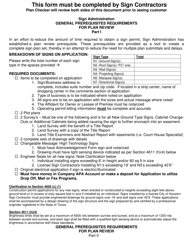 Sign Administration General Prerequisites Requirements for Plan Review - City of Houston, Texas