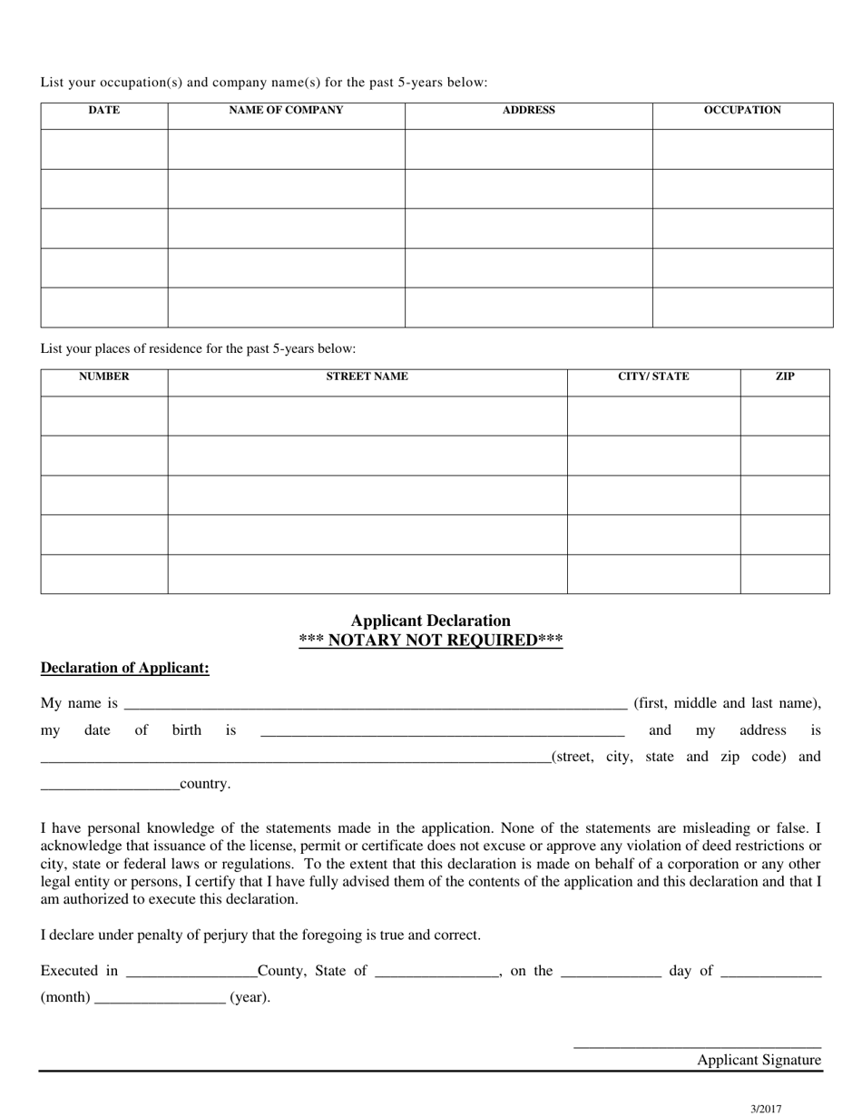 Vehicle-For-Hire Drivers License Application - City of Houston, Texas, Page 3