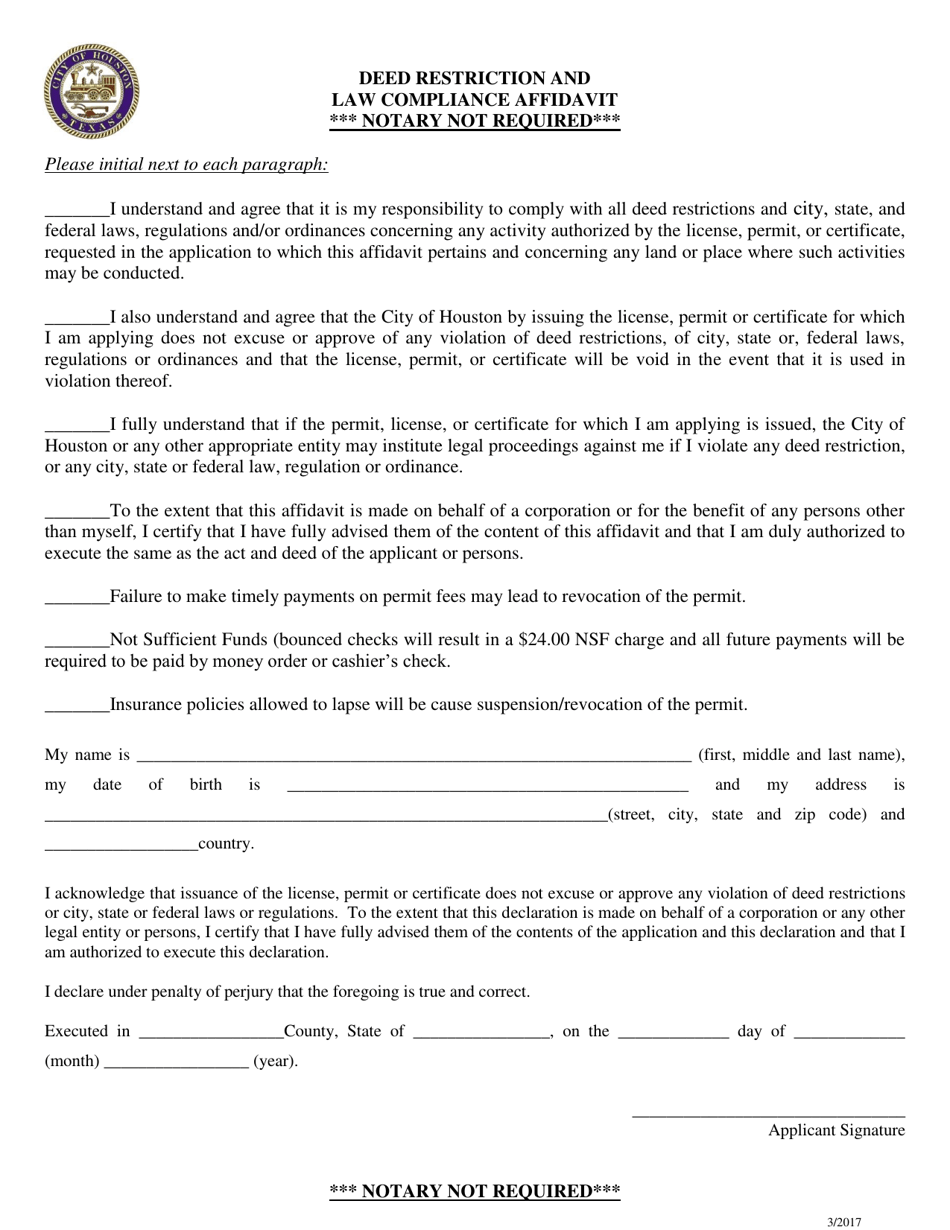 Vehicle-For-Hire Drivers License Application - City of Houston, Texas, Page 5