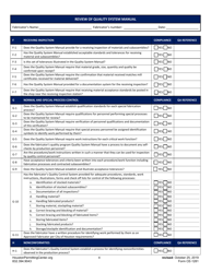 Form B (CE-1281) Review of Quality System Manual - City of Houston, Texas, Page 4