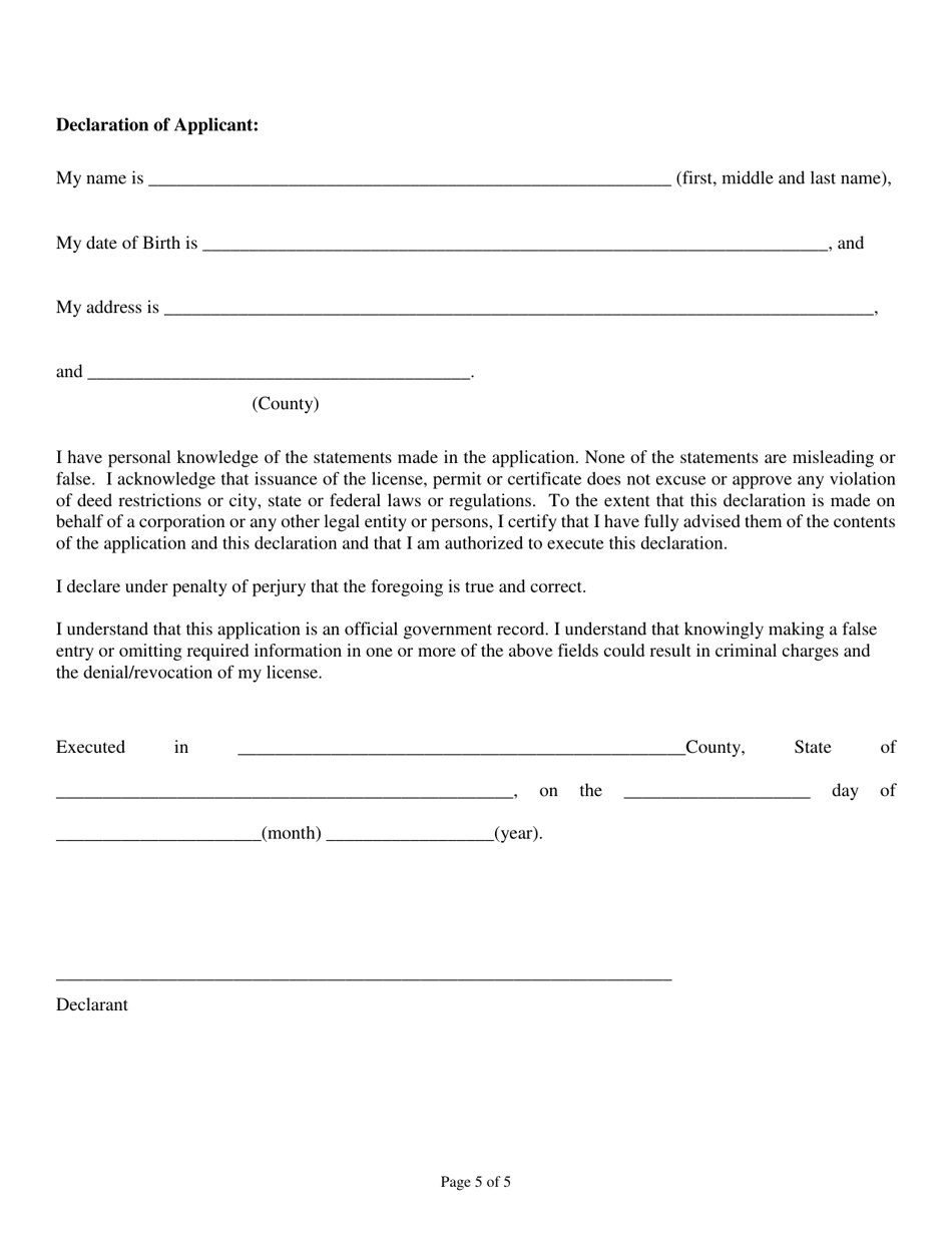 Correctional Facility  Alternate Housing Facility Application - City of Houston, Texas, Page 5