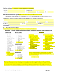 Application for Water/Wastewater Service - City of Houston, Texas, Page 3