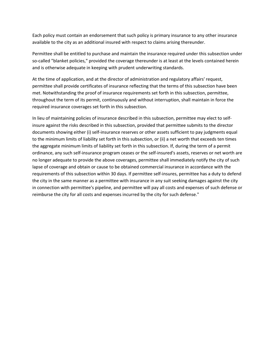 Pipeline Street Crossing Permit Application - City of Houston, Texas, Page 8