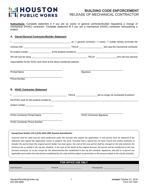 Form CE- - Fill Out, Sign Online and Download Fillable PDF, City of .
