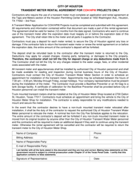 Transient Meter Application for Coh/Hpw Projects Only - City of Houston, Texas, Page 2