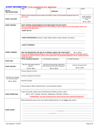 Special Event Application - City of Houston, Texas, Page 2