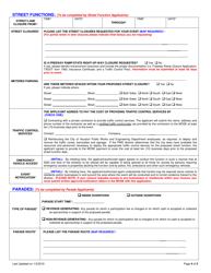 Special Event Application - City of Houston, Texas, Page 4