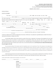 Form CE-1045B Application for Occupancy, Compliance Inspection - City of Houston, Texas, Page 2