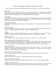 Roomer/Landlord Agreement Template, Page 4