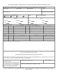 Form 5 &quot;Texas National Guard Application for Employment/Promotion&quot; - Texas
