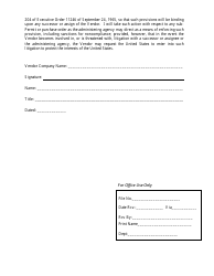Affirmative Action Form, Page 2