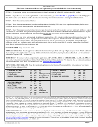 VA Form 22-0803 Application for Reimbursement of Licensing or Certification Test Fees, Page 2