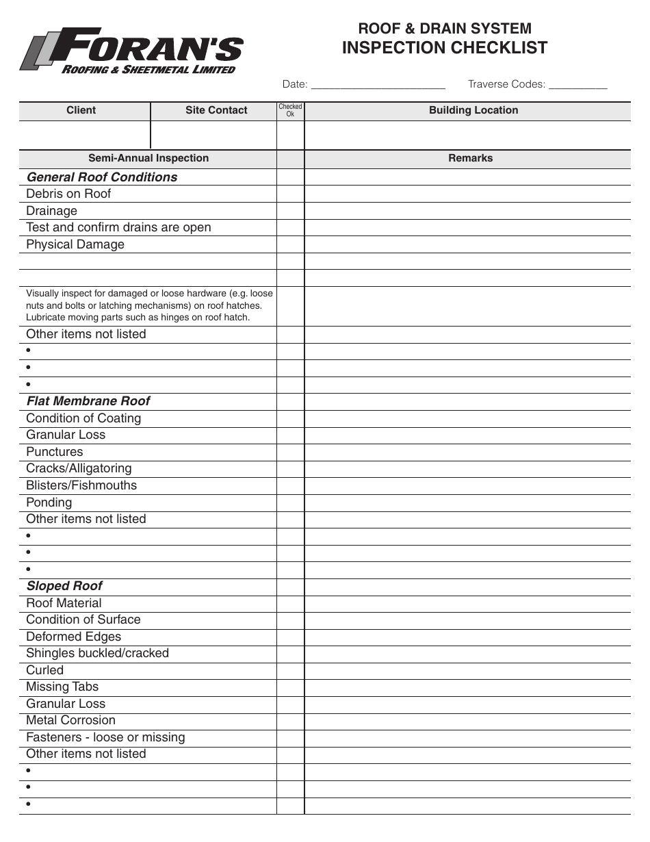 cold formed steel framing inspection checklist