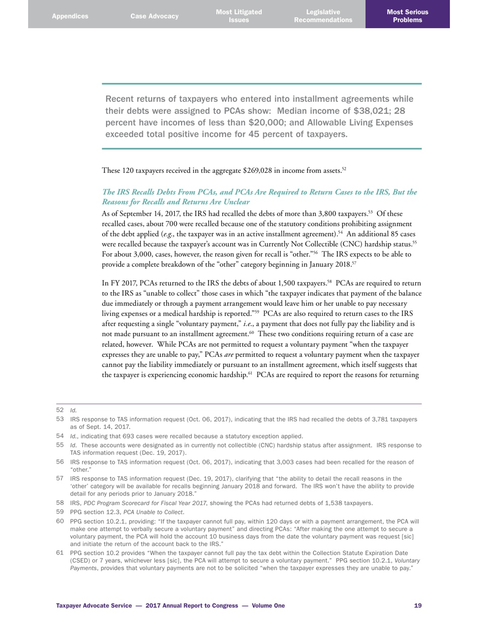 Taxpayer Advocate Service: Annual Report to Congress - Volume One, Page 10