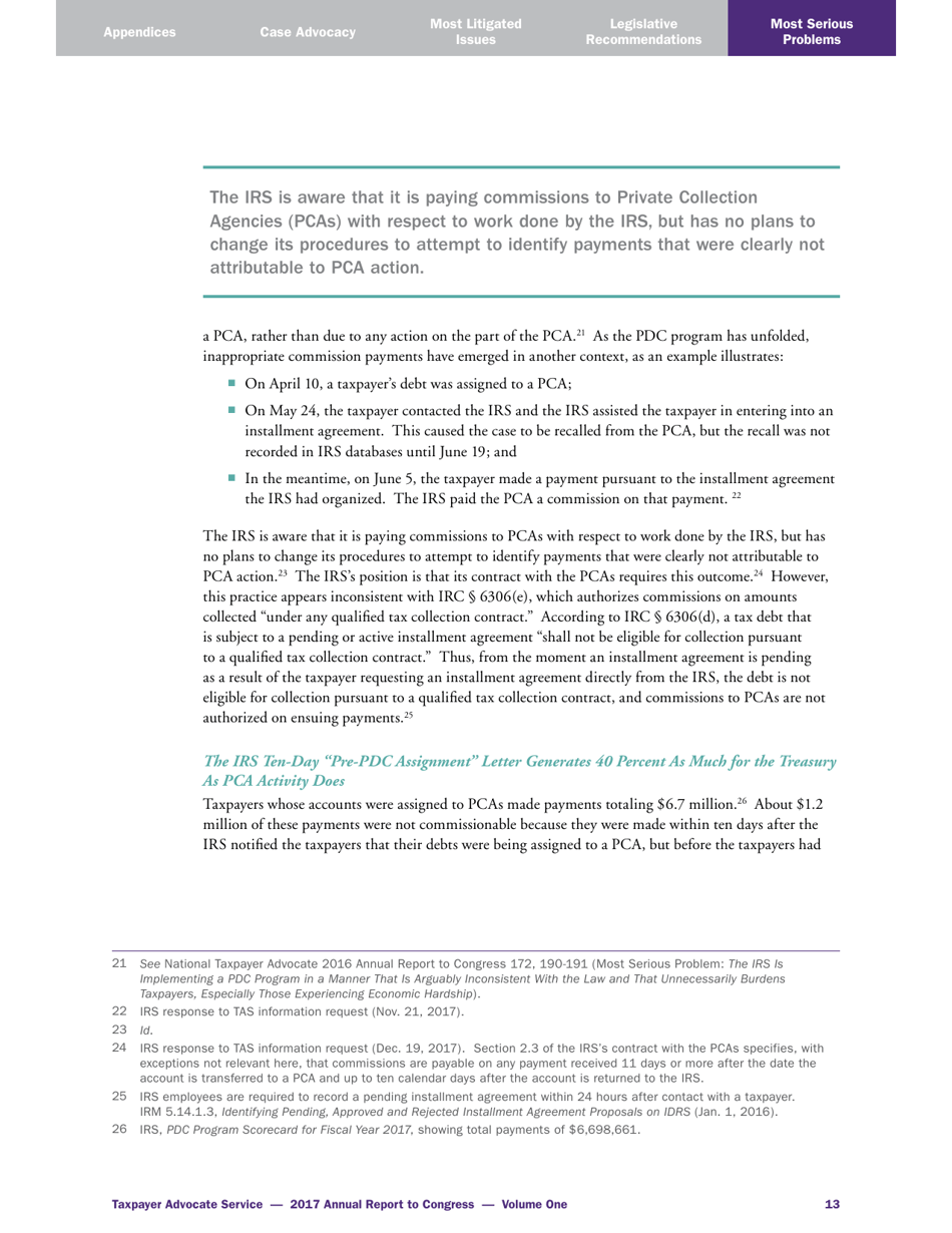 Taxpayer Advocate Service: Annual Report to Congress - Volume One, Page 4