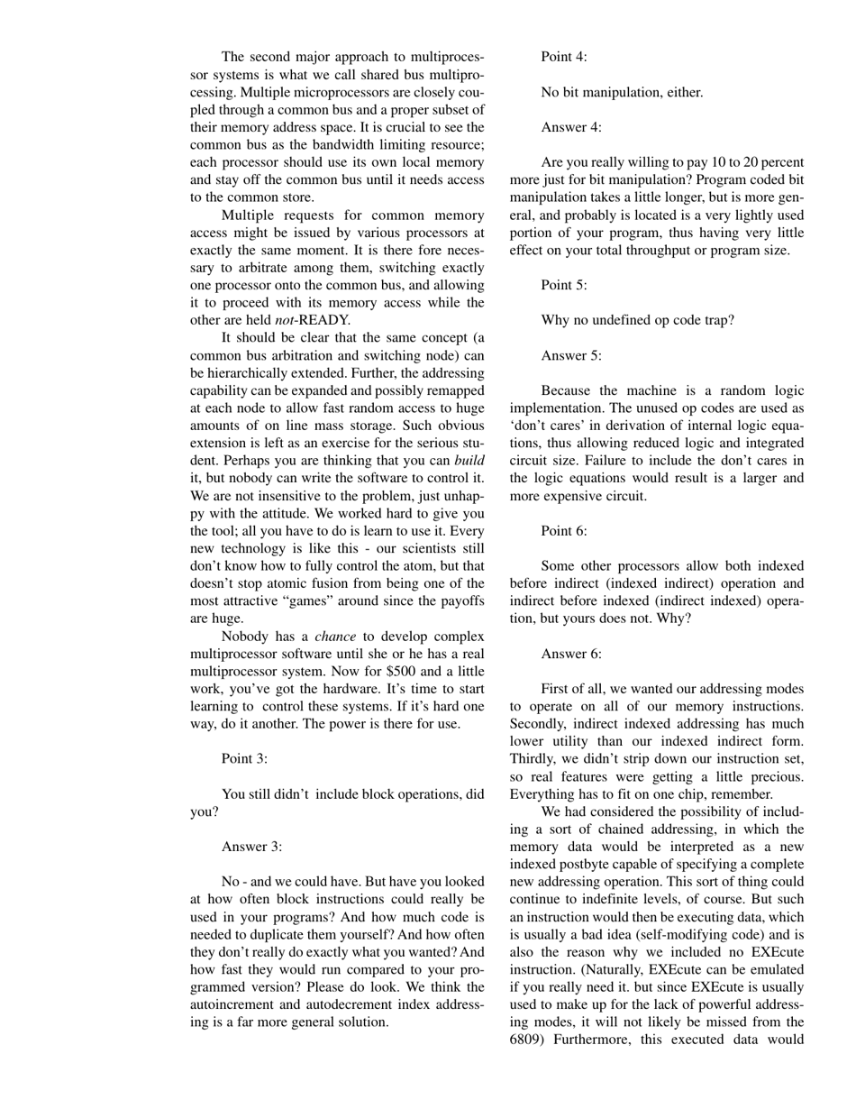 The 6809 Part 1: Design Philosophy - Terry Ritter, Joel Boney, Page 17