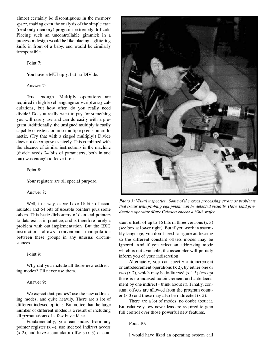 The 6809 Part 1: Design Philosophy - Terry Ritter, Joel Boney, Page 18