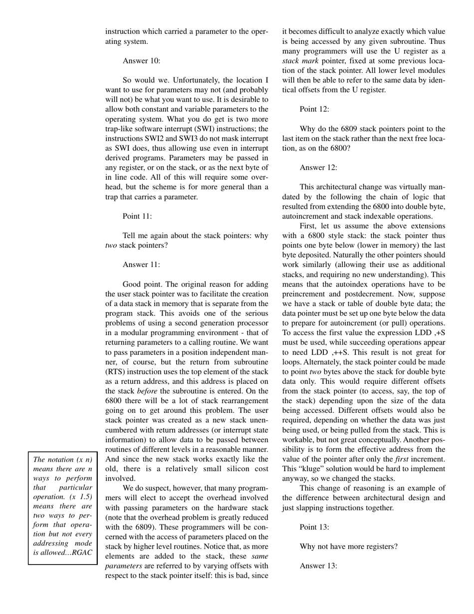 The 6809 Part 1: Design Philosophy - Terry Ritter, Joel Boney, Page 19