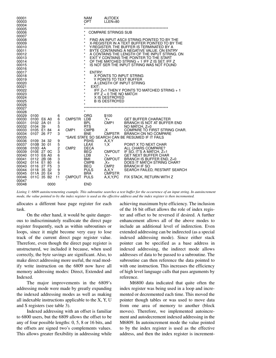The 6809 Part 1: Design Philosophy - Terry Ritter, Joel Boney, Page 9
