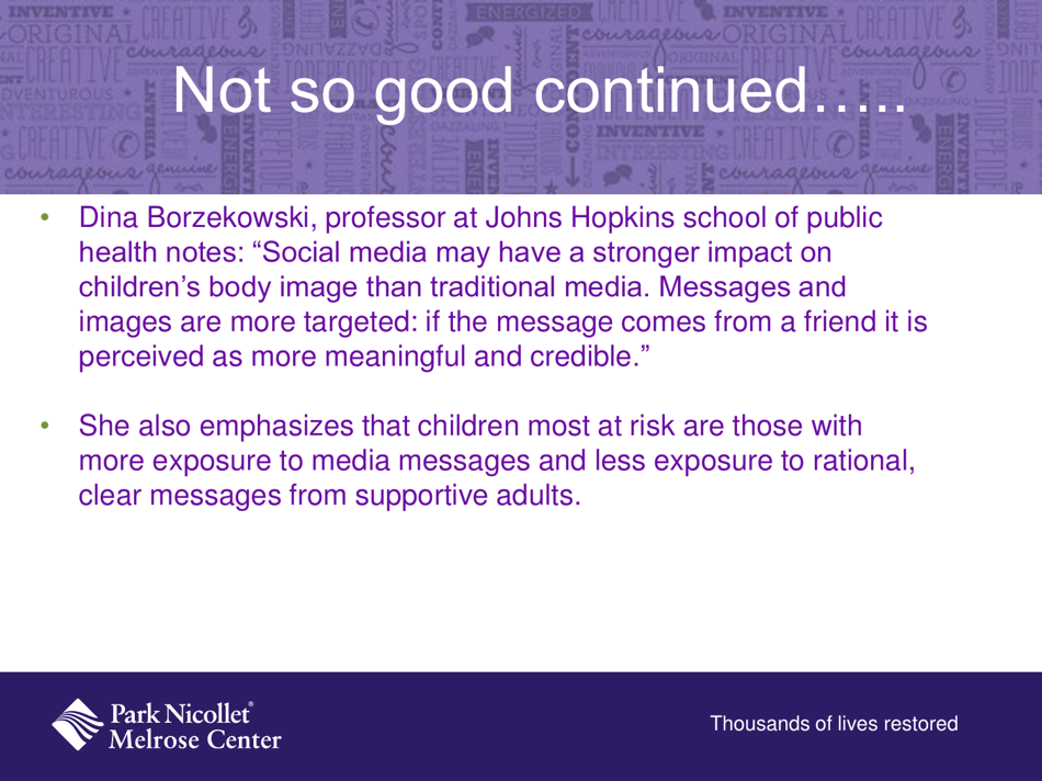 Teens, Social Media and Body Image - Heather R. Gallivan, Page 22