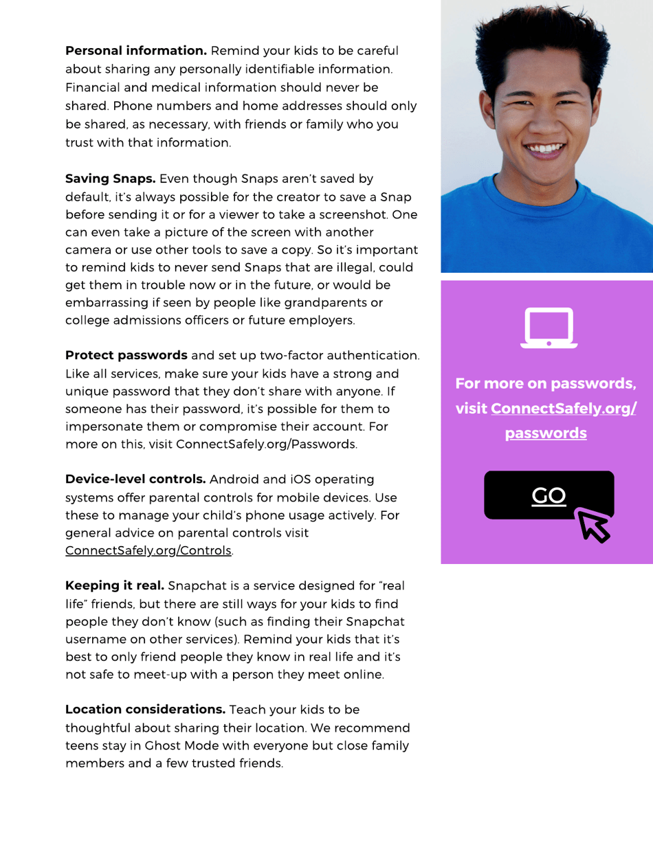 Parents Guide to Snapchat - Connectsafely, Page 6